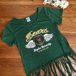 Baylor University fringe t-shirt XL Bears